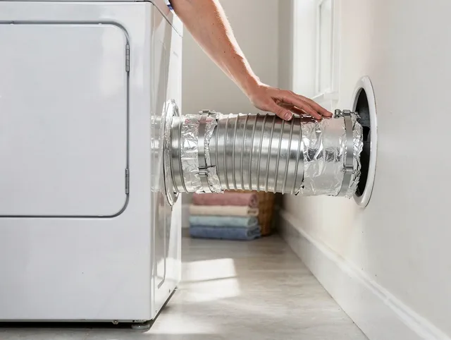 Professional dryer vent hose installation by Brecksville Dryer Vent Cleaning in Brecksville