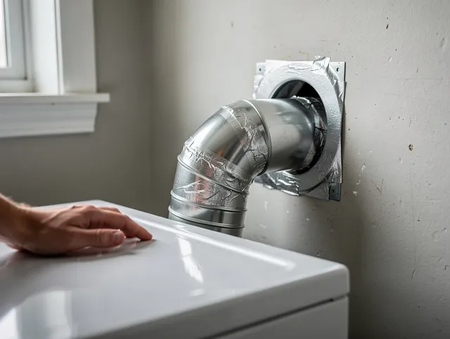 Brecksville Dryer Vent Cleaning expert performing professional dryer vent repair and installation in Brecksville
