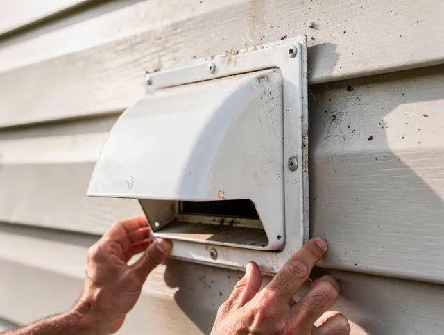 Brecksville Dryer Vent Cleaning technician delivering thorough residential dryer vent cleaning service in Brecksville